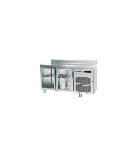 Mesa Fr A X X Mm Puertas De Cristal Acero Inox Edenox