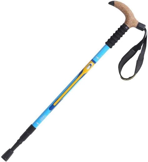 Bzllw Trekking Poles Outdoor T Handle Trekking Pole