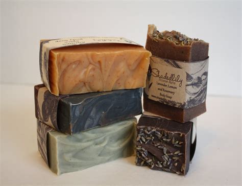 Five Homemade Artisan Soaps Real Natural Bar By Shadedlilyhomearts