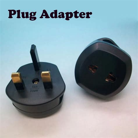 EU 2 Pin To 3 Pin UK Electric Power Shaver Toothbrush Plug Adaptor