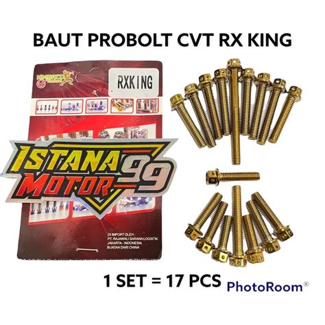 Jual BAUT PROBOLT Bak Block RX KING THAILAND BAUT BLOK MESIN CVT RX