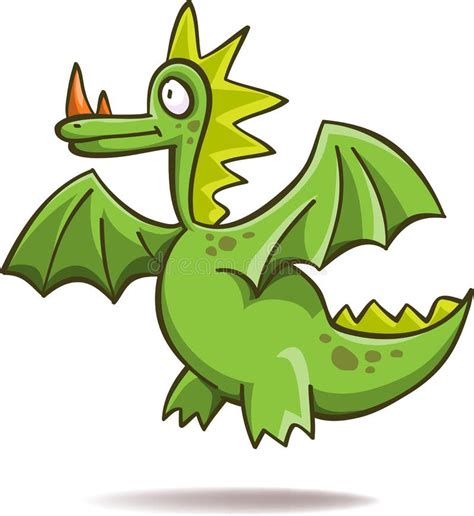 Funny Green Dragon Stock Vector Illustration Of Creature 65953734