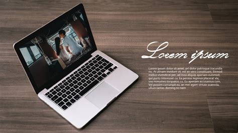 Laptop Mockup PPT Templates Design