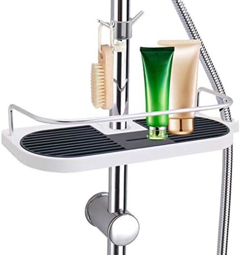 Leefe Space Aluminum Shower Caddy Shelf Rack Organizer With Rail