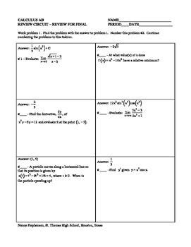 Ap Calculus Worksheets