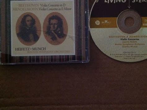 Heifetz Beethoven Mendelssohn Violin Concertos Rca Living Stereo Sacd