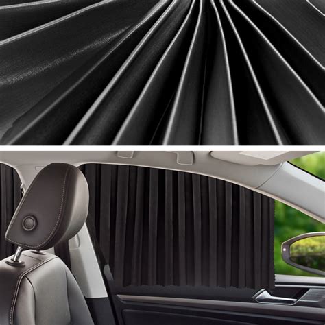 2 PCS Car Auto Sunshade Curtains Windshield Cover For The Front Seat