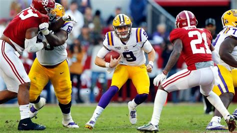 Revisiting The Epic 2019 Lsu Vs Alabama Game Featuring Joe Burrow Tua