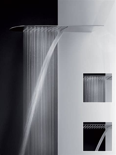 Tremillimetri Extra Flat Steel Waterfall Shower By Gessi Design Gessi