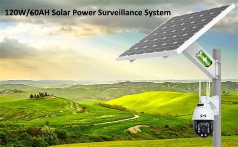 Off Grid 120w 60ah Solar Panel Power Solution For Cctv System And 4g