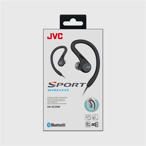 Jvc Ha Ec25w B U Wireless Sports Headphones Black