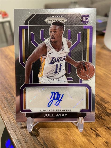 Panini Prizm Joel Ayayi Rookie Auto Rc Lakers Ebay