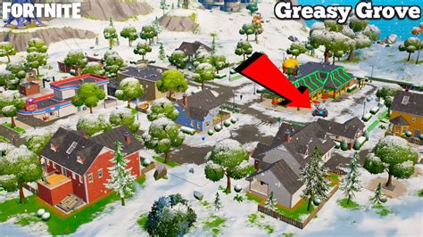 New Greasy Grove Location Gameplay Fortnite Looting Guide Youtube