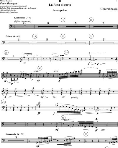 Patto Di Sangue Parte Ii Double Bass Sheet Music By Matteo Damico Nkoda Free 7 Days Trial