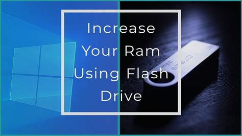 How To Speed Up Your Computer Using Usb Flash Drive Increase Ram