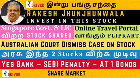 Today Share Market News Tamil Pangu Sandhai News Stock Market News