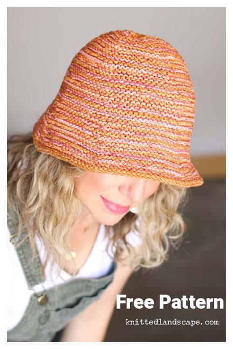 Scrappy Bucket Hat Free Knitting Pattern Knit Hat Pattern Easy