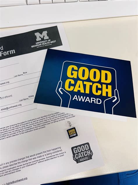 week  received  good catch award  university