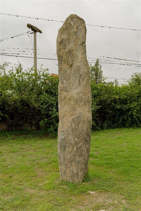 Stone Monolith In The Los Menhires Archaeological Reserve Located In