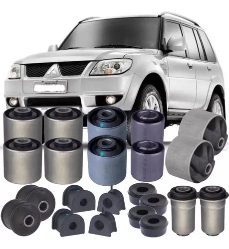 Kit Buchas Dianteira Traseira Refil Coxim Cambio Pajero Tr4