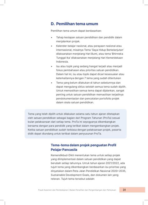 Panduan Pengembangan Projek Penguatan Profil Pelajar Pancasila Dany