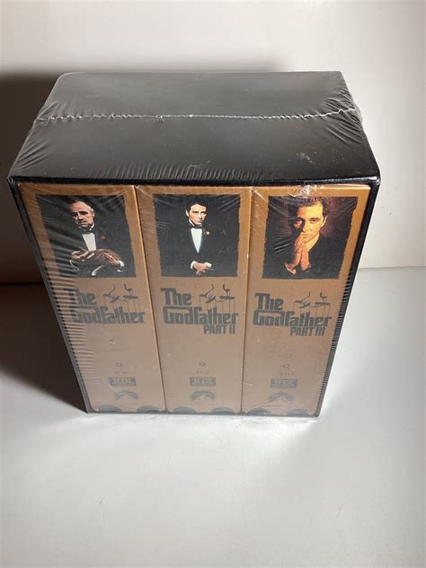 1997 Vintage Godfather Trilogy Vhs Tapes Lot Factory Sealed Box Set Etsy