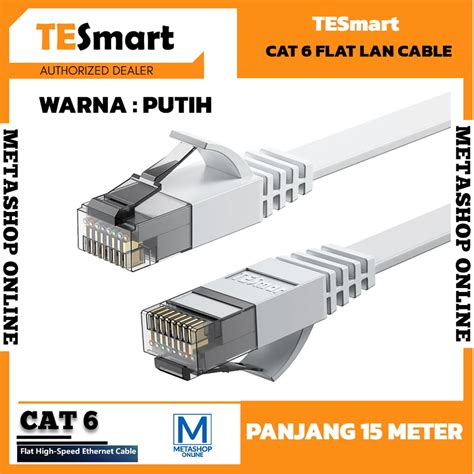 Jual Tesmart Lan Flat Cable Utp Cat Original Kabel Ethernet Rj