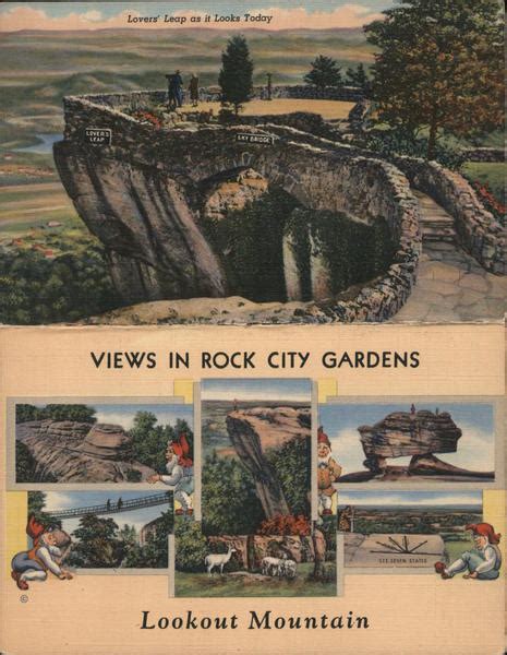 Views In Rock City Gardens Lookout Mountain Chattanooga Tn Large