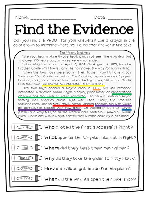 Text Evidence 7th Grade