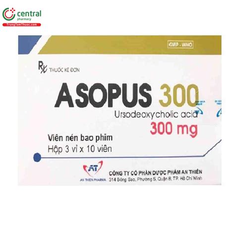 Thuốc Asopus 300 điều Trị Xơ Gan Mật Nguyên Phát Làm Tan Sỏi Mật