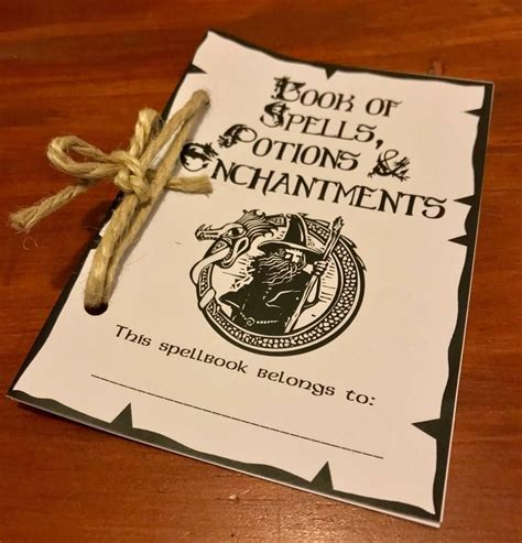 Dnd Spellbook Dungeons And Dragons Spells Wizard Spell Etsy