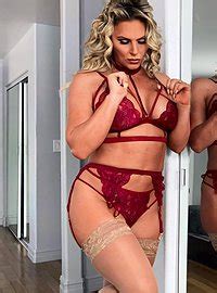 Dressed In Sexy Red Lingerie Phoenix Marie Gets Pounded In Bed Photos Johnny Castle MILF Fox