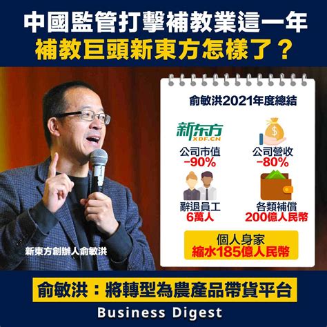 【商業熱話】中國監管打擊補教業這一年，補教巨頭新東方怎樣了？ Business Digest Line Today