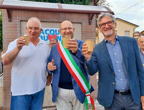 Inaugurato il nuovo fontanello di acqua ad alta qualità ad Anchione