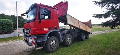 MERCEDES BENZ ACTROS 4144 8x6 Bordmatik Niski Przebieg Muldenkipper