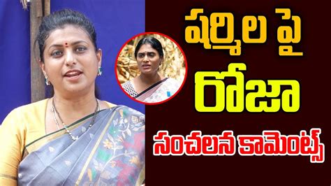 Ys షర్మిల పై రోజా సంచలన కామెంట్స్ Rk Rojas Sensational Comments On