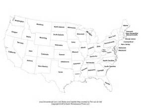 Printable States and Capitals Map | United States Map PDF