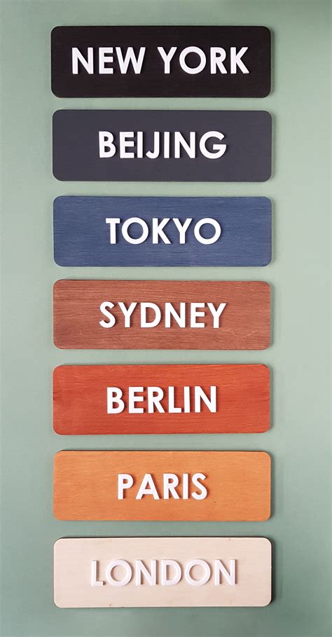 World Clock Sign Time Zone Clock Signs Wood Sign For Wall Etsy Uk