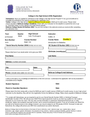 Fillable Online Chs Application And Registration Information Fax Email