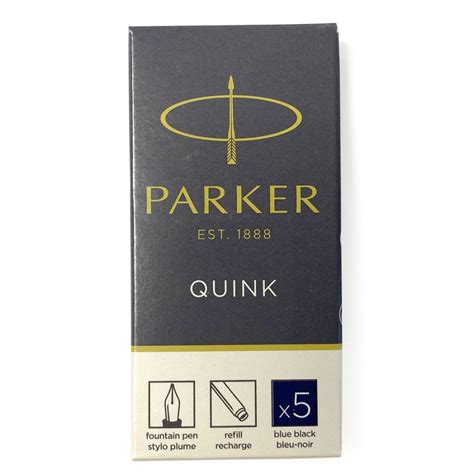 パーカー Parker 万年筆 カートリッジ インク 1箱5本入り クインク Quink インク色4色展開 リフィル レフィル 日本正規