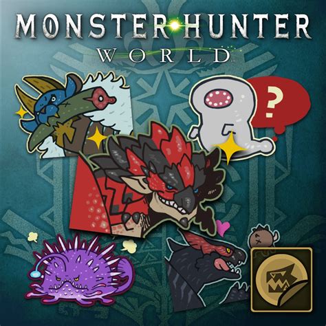 Monster Hunter World™ Set De Pegatinas Monstruos Clásicos