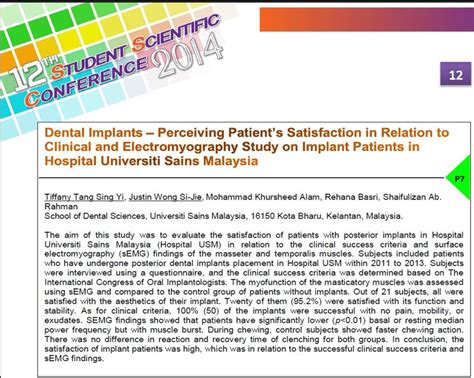 Pdf Dental Implants Perceiving Patients Satisfaction In Relation