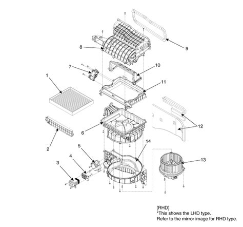 Kia Sportage Blower Unit Components And Components Location Blower