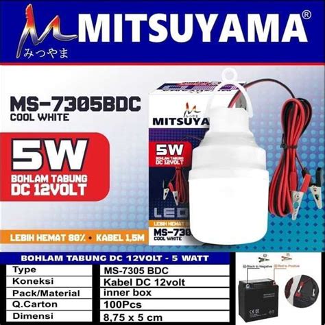 Jual Lampu Dc V W Jepit Led Mitsuyama Ms Bdc Watt Model