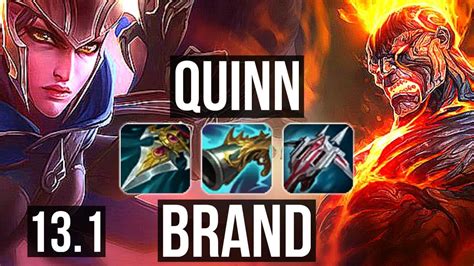 QUINN Vs BRAND MID 4 2M Mastery 10 1 1 600 Games Godlike EUW