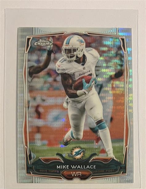 Mike Wallace Topps Chrome Mini Pulsar Refractor Jersey