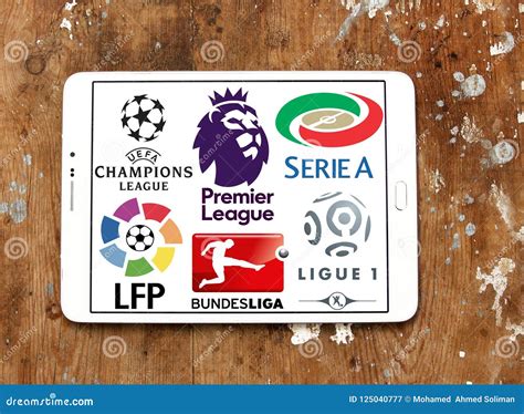 Soccer Leagues Icons Logos Editorial Photo | CartoonDealer.com #125040777