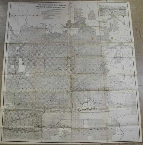 Map Showing Land Grant Of The Northern Pacific Railroad