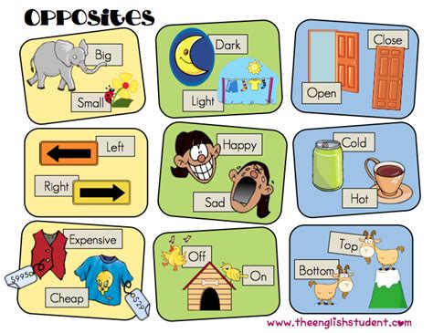 Formidable Opposite Adjectives Flashcards Outer Space Theme For Preschool