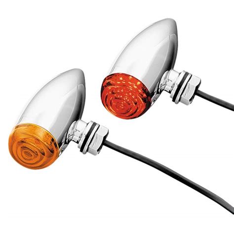 Kuryakyn Super Bright Mini Bullet Chrome Led Turn Signal Lights